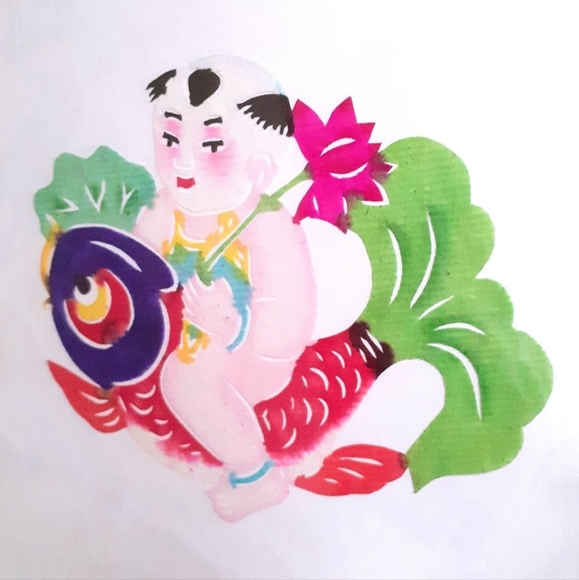 Chinese Folk Art 8 Set Papercuts Artist Book - Picture 3 of 11